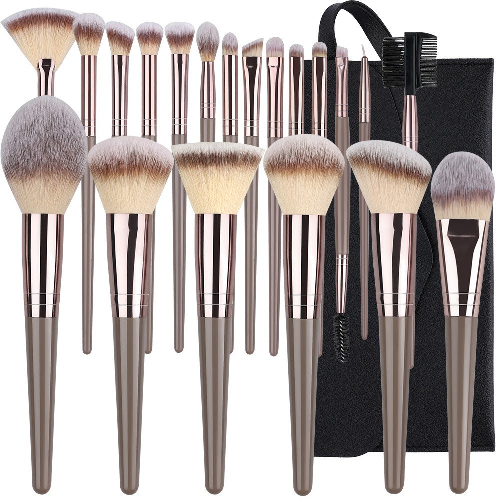 1 Set Unisex Makeup Brush With A Black Bag h5 